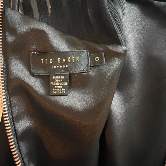 Ted Baker Eleese Mesh Detail Skater Dress - Size 0 - Picture 4 of 4